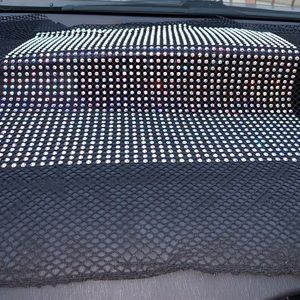 Rhinestone stretchy mesh fabric 6" X 40"